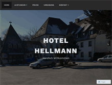 Tablet Screenshot of hotel-hellmann.de